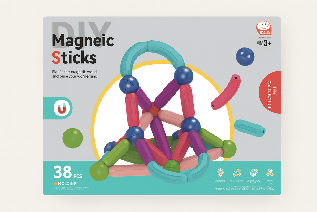 Bloque Magnético para Niños 38 pcs