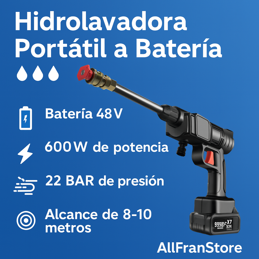 Hidro Lavadora Portátil a Batería